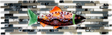 Mosaic Fish with Grey Finger Tiles