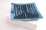 Blue & Black Striped Platter